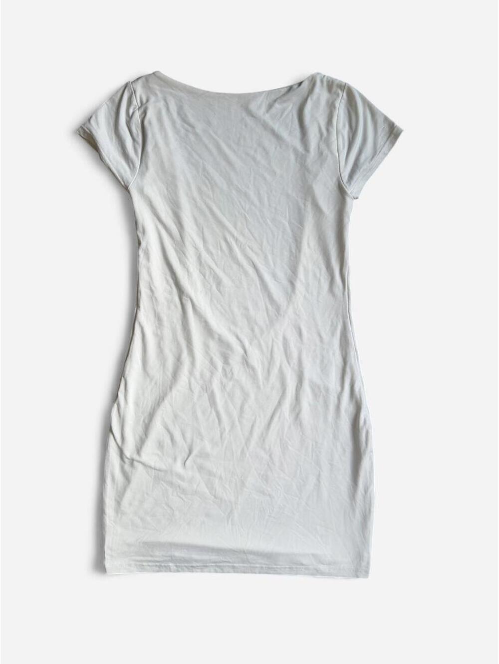 Meshki Women's White and Cream Dress